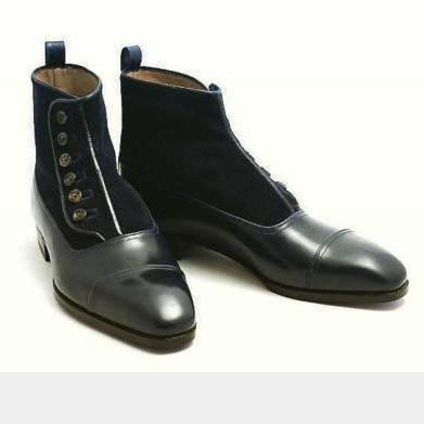 Men's Handmade Boots Two Tone..